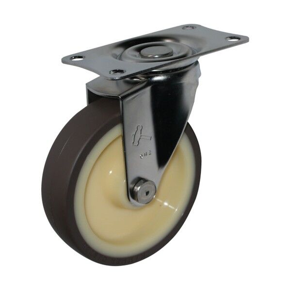 Eシリーズオールステンレス自在ウレタンB車125mm 平戸車 320EUB125 1個