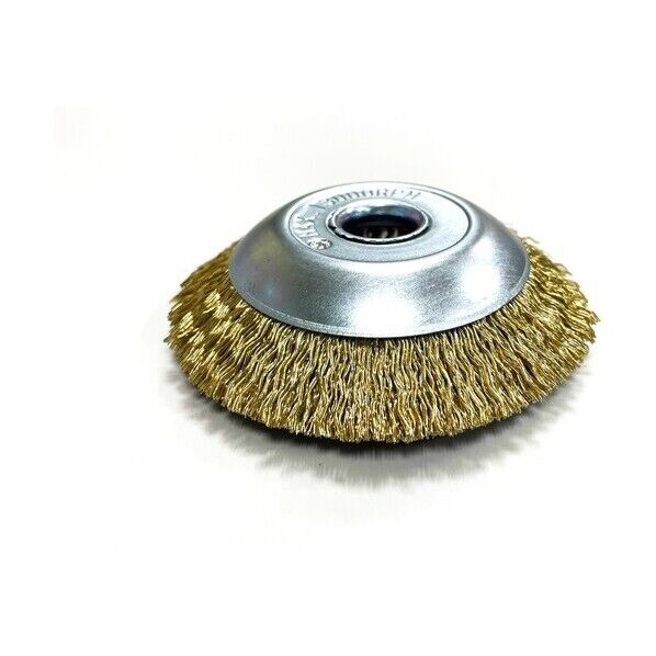 ベベル型ブラシ 真鍮メッキ鋼線