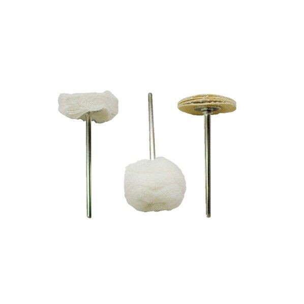 サンフレックス 軸付布、羊毛、皮バフセット No.J-172 3本組...