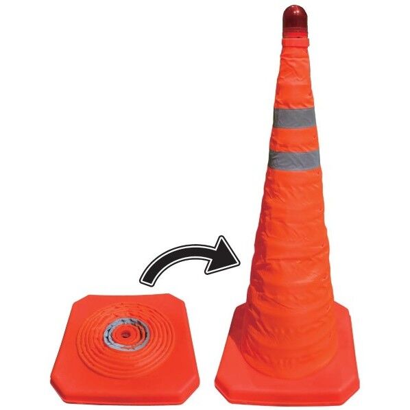 伸縮式三角コーン