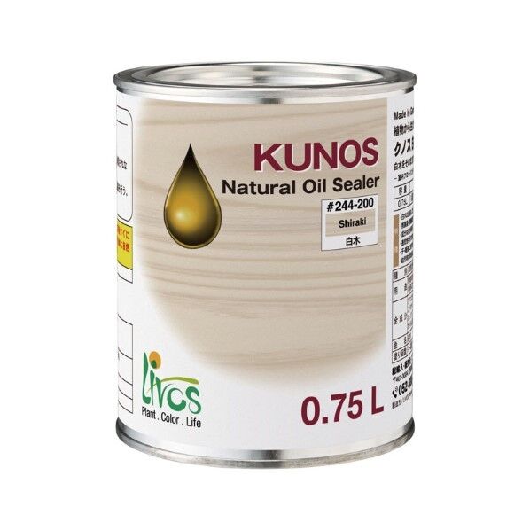 リボス クノス 白木 0.75L 白木 244-200-0.75 1缶