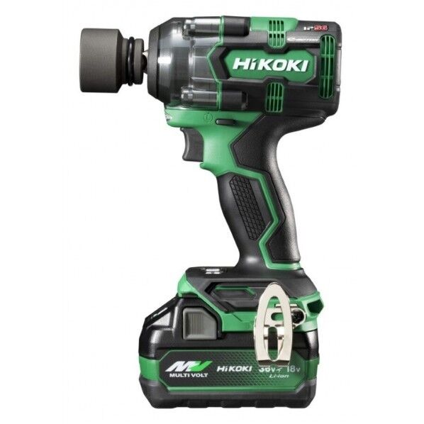 HiKOKI(ハイコーキ) WR18DH (NN) 18V コードレス インパクトレンチ 本体のみ 六角ソケット取付部 12.7 Sq アグレッシブグリーン 1台