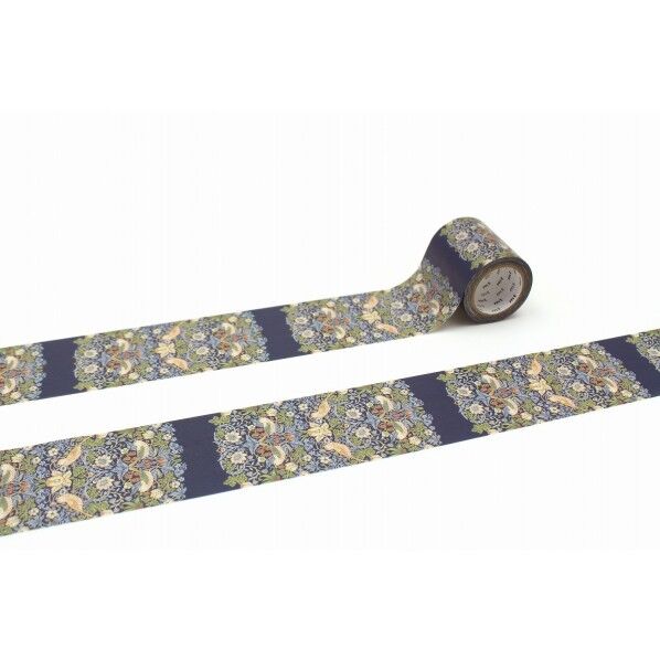 カモ井(カモイ) mt Morris & Co. Strawberry Thief Indigo/Mineral 50mm×7m MTWILL26 1個