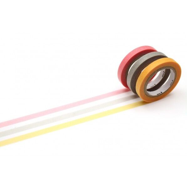 mtトレハリ 詰替用テープセットA (サニーイエロー、オフホワイト、ライトピンク)