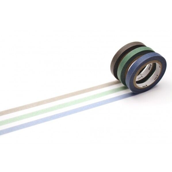 mtトレハリ 詰替用テープセットB (ブルーグレー、リーフグリーン、アッシュベージュ)