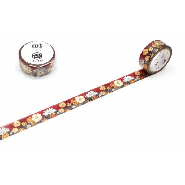 カモ井(カモイ) mt SOU・SOU 金襴緞子(きんらんどんす) 15mm×3m MTSOU31 1個