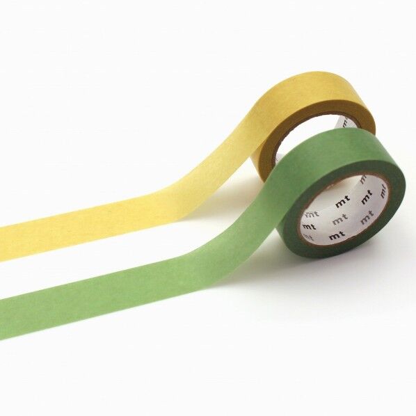 カモ井(カモイ) mt upcycle tape パステルレモン×若緑 15mm×7m 2巻セット MT02UP05 2個