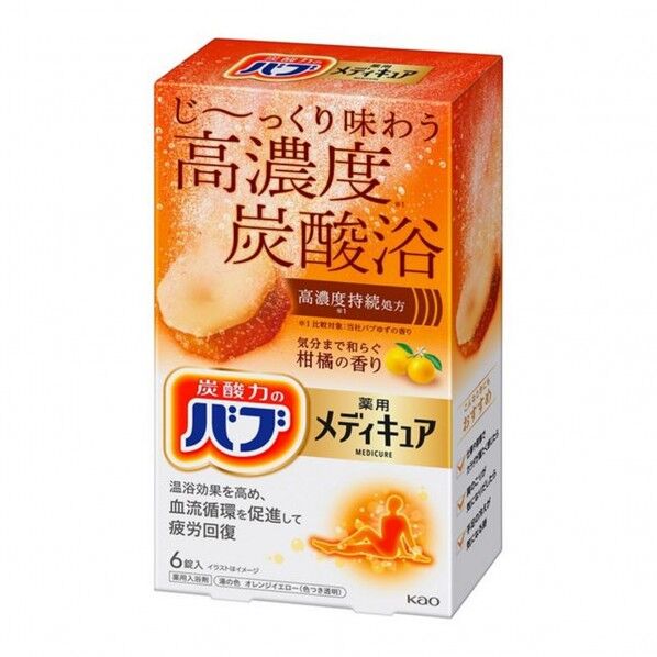 花王 バブ メディキュア 柑橘の香り 6錠 358684 1個