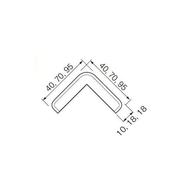 コーナープロテクターCP65用キャップ アイボリー