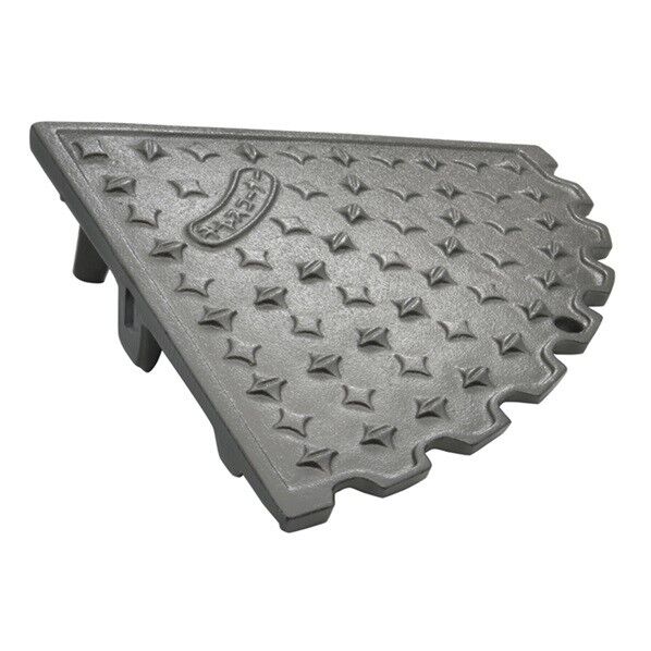 キャスコーナーM級 左右兼用サイドコーナー 100mm段差用 メタリックグレー 335×335×95mm SA-100 1点