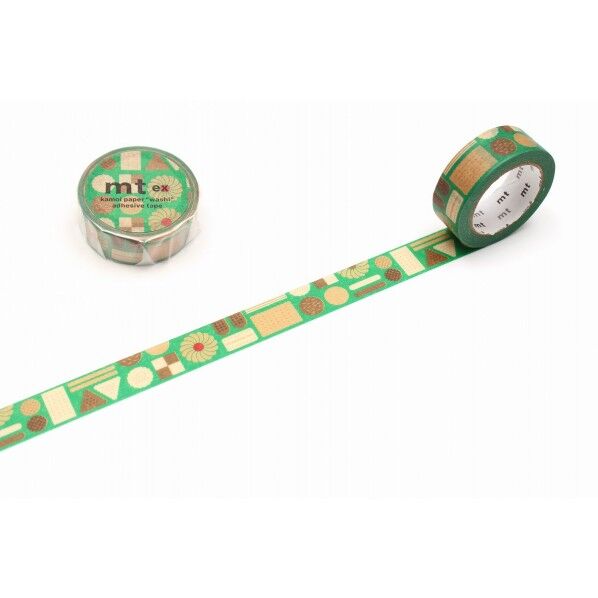カモ井(カモイ) mt ex 幾何学クッキー 15mm×7m MTEX1P217 1個