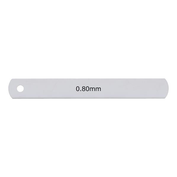 新潟精機 ステンレスシクネスゲージ リーフ 0.8mm SS-100-080 1個...