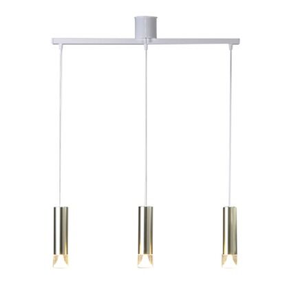 LED3灯円筒ペンダントライト ゴールド 幅70×奥行き9.2×高さ22.8cm (全長95cm) MPN06GO-3 1台