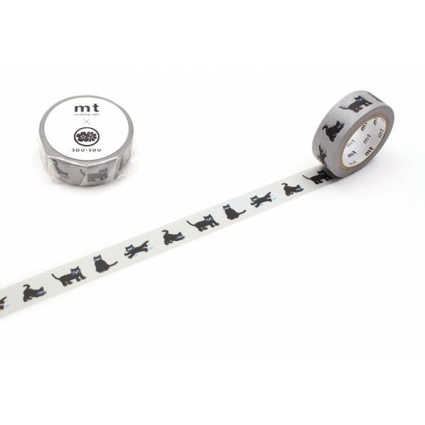 カモ井(カモイ) mt SOU・SOU ねこ 15mm×7m MTSOU25 1個