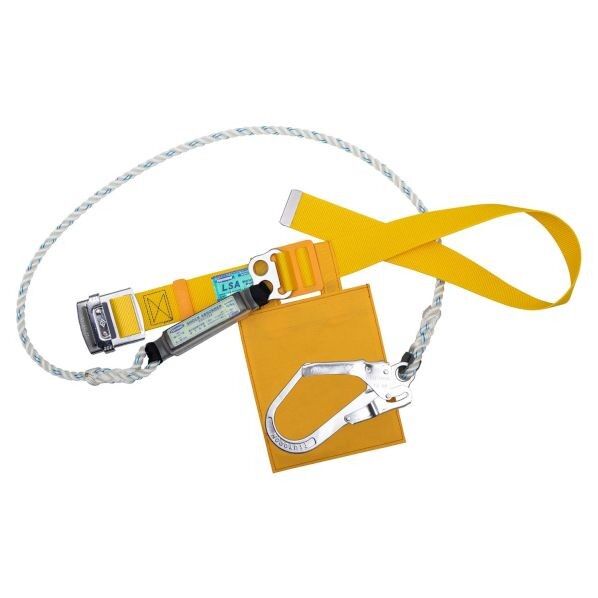 胴ベルト型安全帯 ナイロンロープ 黄 TB-LSA-590-Y-M-JAN-BP 1本
