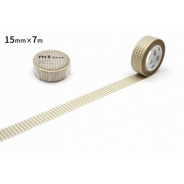 カモ井(カモイ) mt 1P 方眼・金 15mm×7m MT01D398R 1個
