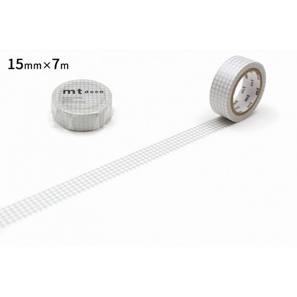カモ井(カモイ) mt 1P 方眼・銀 15mm×7m MT01D399R 1個