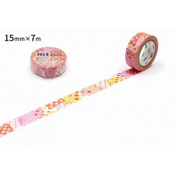 カモ井(カモイ) mt 1P ネガポジドット・ピンク 15mm×7m MT01D422R 1個