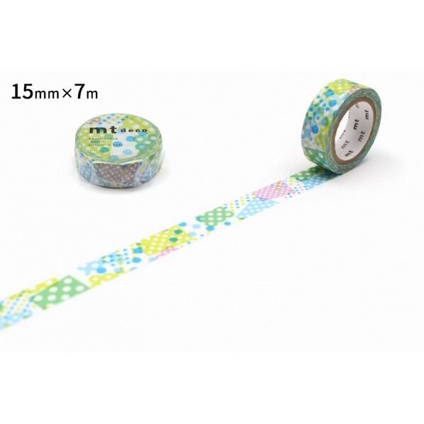 カモ井(カモイ) mt 1P ネガポジドット・ブルー 15mm×7m MT01D423R 1個