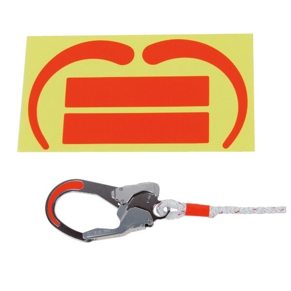 ランヤードフック用蛍光シール