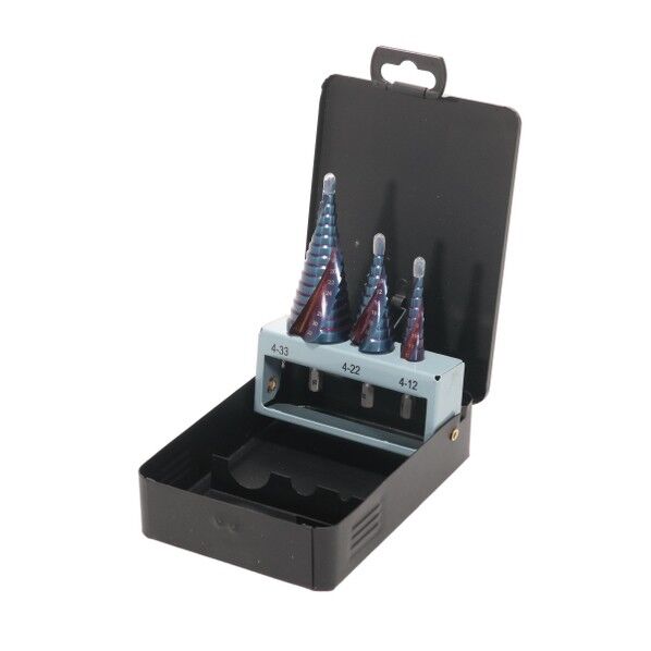 デンサン HQステップドリルセット(ブルー) DSHB-3RH 1個...