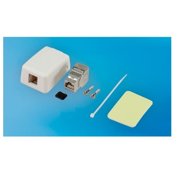 カテゴリー6A用マウントボックス(1P/シールドジャック付)