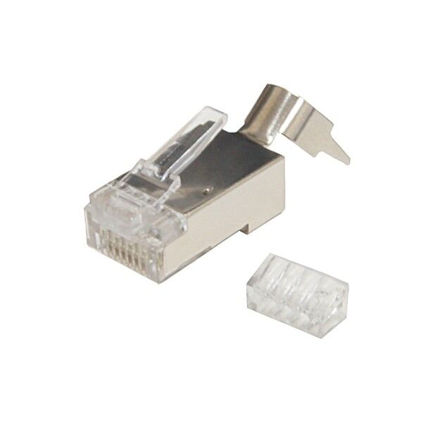 デンサン クリップ付モジュラープラグ(カテゴリー6A) SMJ-6A-8777S 25個...