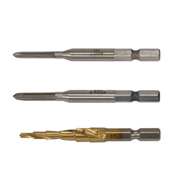六角軸中タップ・下穴ドリルセット JRN-T45 3セット
