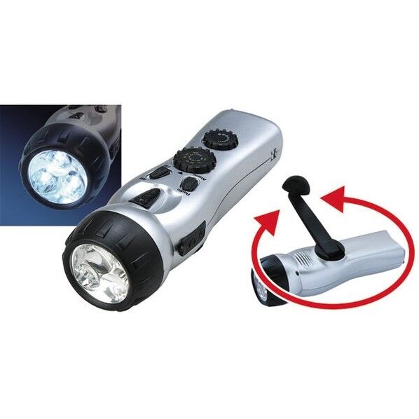 ラジオ＆LEDライト(携帯電話充電機能付)