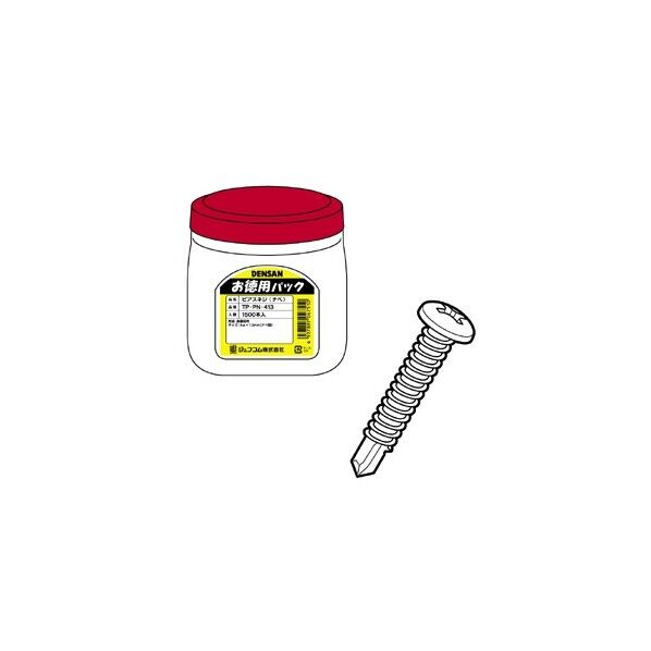 ピアスネジナベ頭お徳用 4mm×13mm TP-PN-413 1500