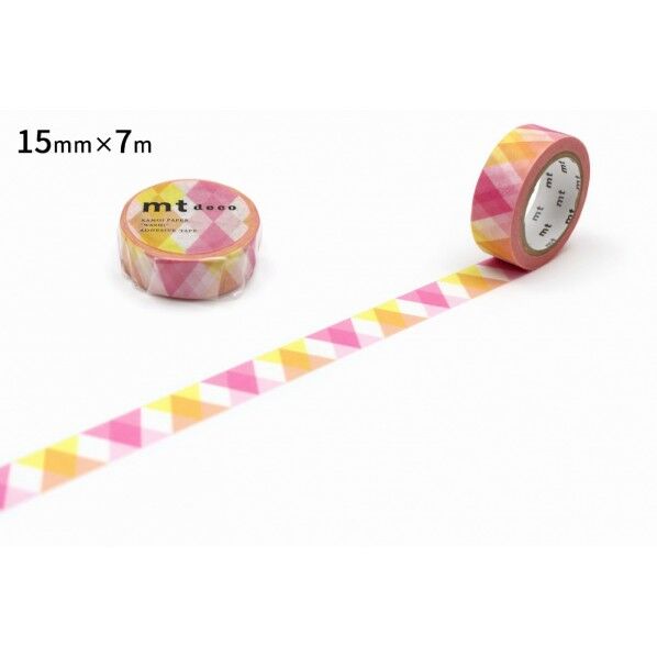 カモ井(カモイ) mt 1P 三角とダイヤ・ピンク 15mm×7m MT01D335R 1個