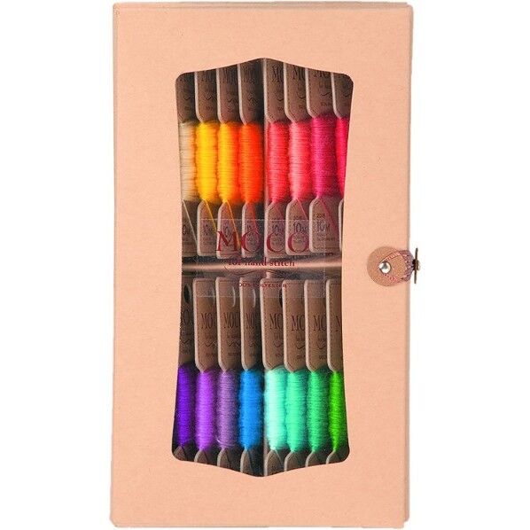 FUJIX フジックス MOCO モコ 紙箱セット C 20色 スタンダードカラー 手縫い糸
