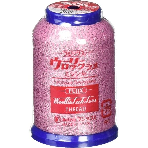 フジックス ウーリー ロックラメ ミシン糸 【ロックミシン用】col.506