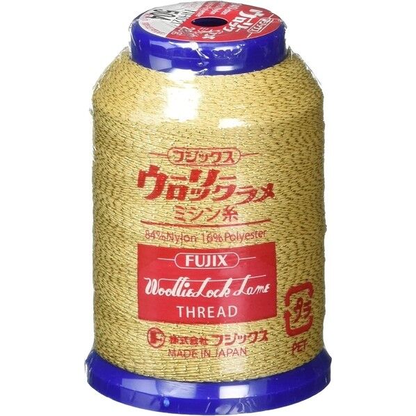 フジックス ウーリー ロックラメ ミシン糸 【ロックミシン用】col.504
