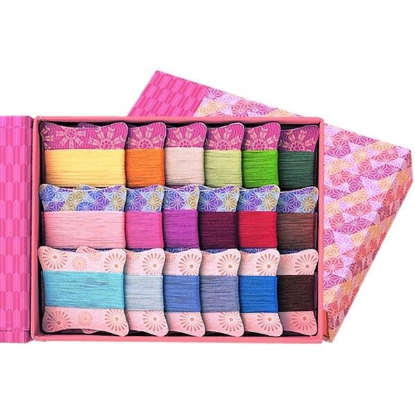 FUJIX フジックス シャッペスパン 華カード くれないセット 18色 手縫い糸