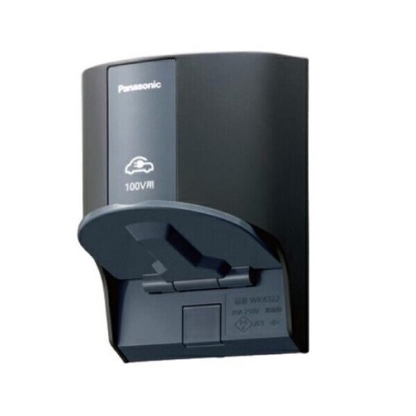 EV・PHEV充電用接地屋外コンセント ブラック WK4311B 1個