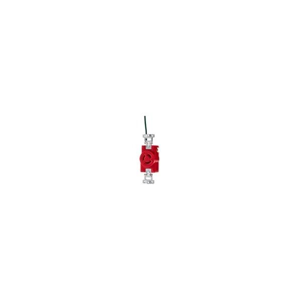 フルカラー 埋込引掛接地コンセント 接地リード線付 赤 15A 125V WF2315R1 WF2315R1 1点