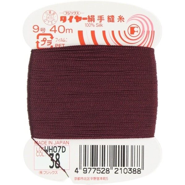 フジックス タイヤー 【絹手縫い糸】col.38