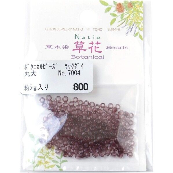 トーホー TOHO ボタニカルビーズ 丸大 長さ3×幅3×高さ3mm ラックダイ MLB-BA-7004 1袋