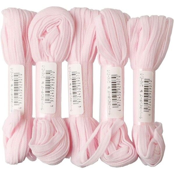 川村製紐工業 金天馬(Kintenma) ウーリースピンテープ 6mm×5m巻 ベビーピンク F9WS-11-5 1袋