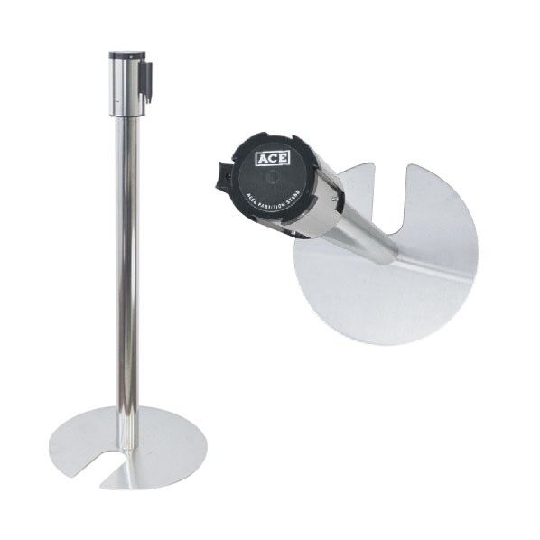 区画整備用品 リールパーテーションスタンドKN 緑 アルミ製掲示板 1個