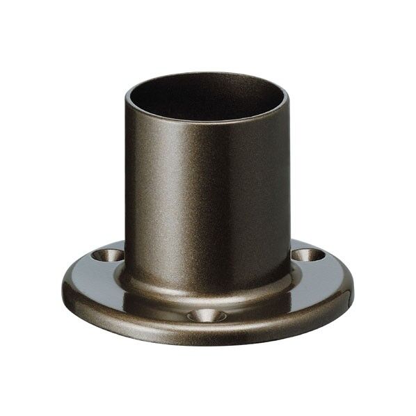 フリージョイント手すり エンドベース35 ブロンズ φ35mm×50mm×75mm 456-705 1個