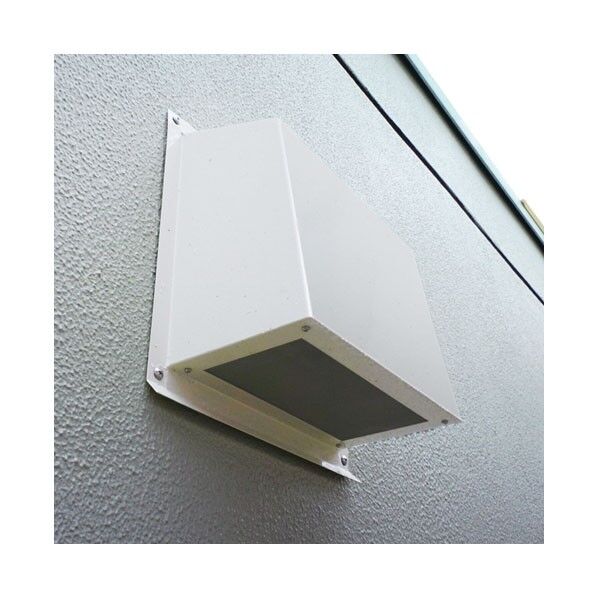 高耐食性換気フード アイボリーホワイト300型 通線穴･キャップ付