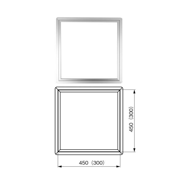 アルミ公団床下点検口 45型