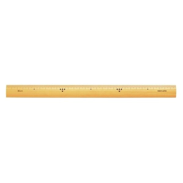 吉田製作所 吉田製作所 竹尺 物差し・定規 竹製 表記 片側溝付 30cm FTAKE30 1本