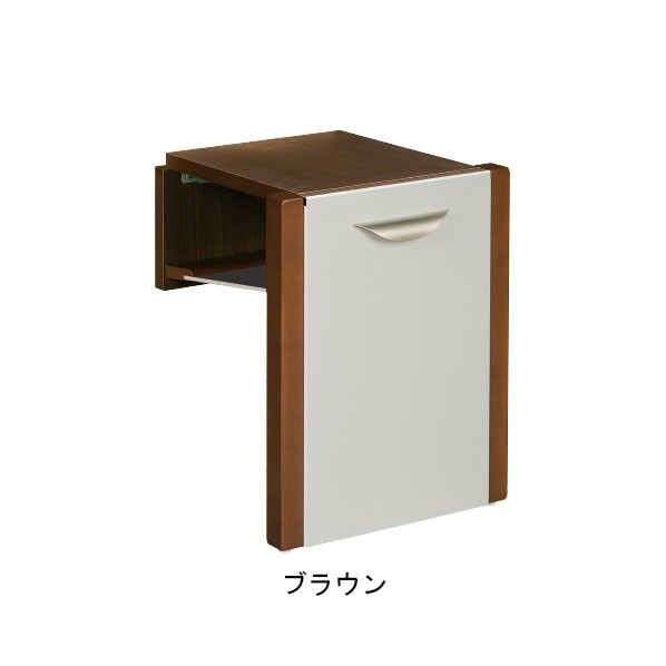 玄関用収納チェアー ブラウン