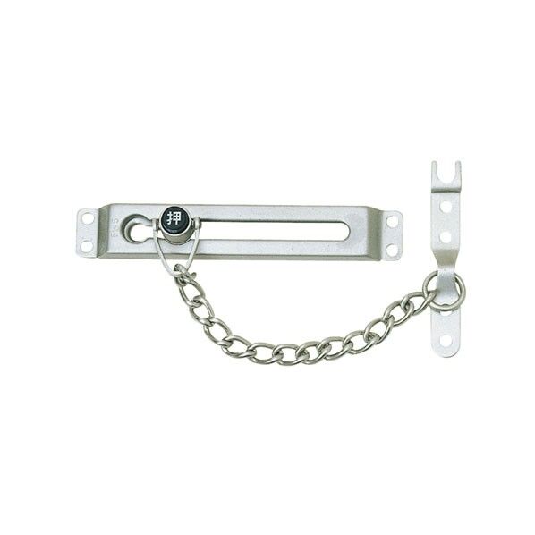 プッシュドアチェーン 木ねじ付 シルバー