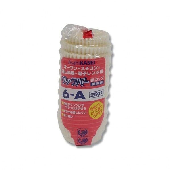 旭化成ホームプロダクツ クックパー紙カップ 6-A 底径36×高22mm 004321812 250枚