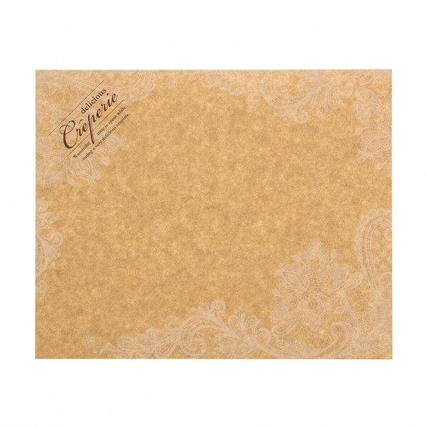 ラミクレープ包装紙 クラフト S 四角 レ-ス