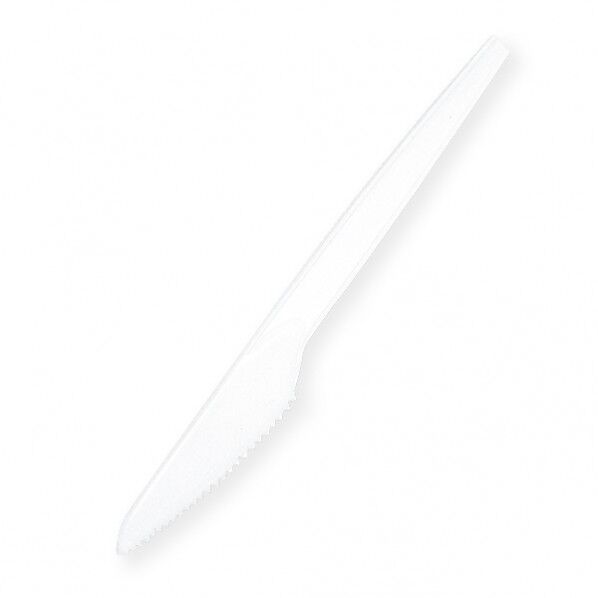 プラスチック特中ナイフ バラ 白